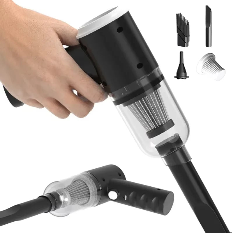 Portable Handheld Car Vacuum Cleaner with Multiple Attachments