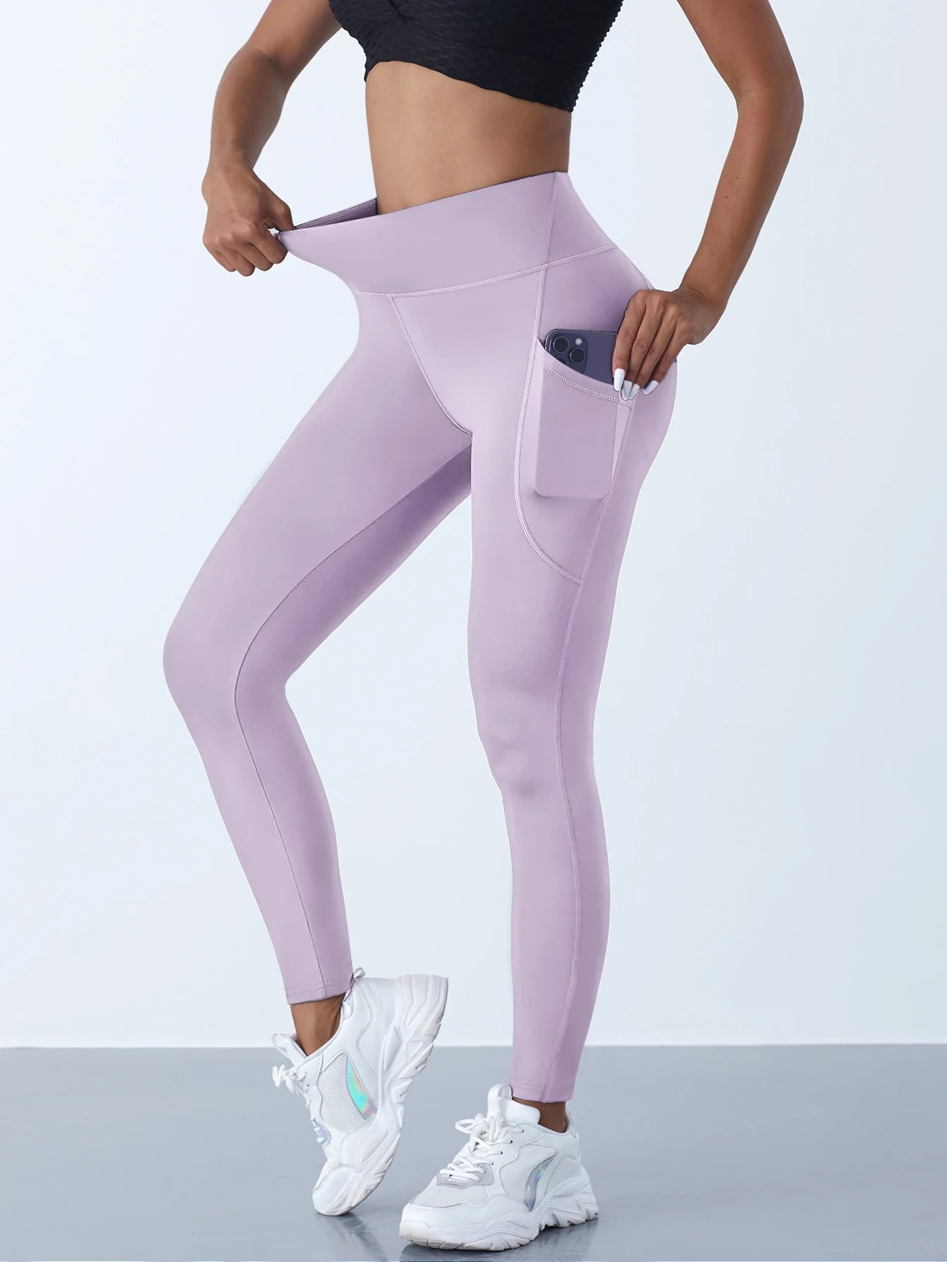 Women's High Waist Leggings with Pockets – Push Up Yoga Pants
