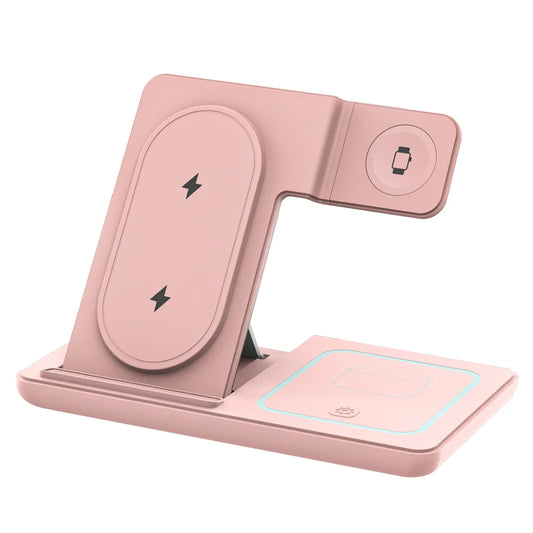 3 in 1 Foldable Wireless Charging Stand with Night Light