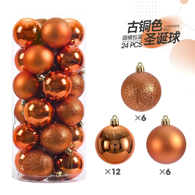 Christmas Ball Ornaments Set 24-36 Pcs – Tree Hanging Decorations