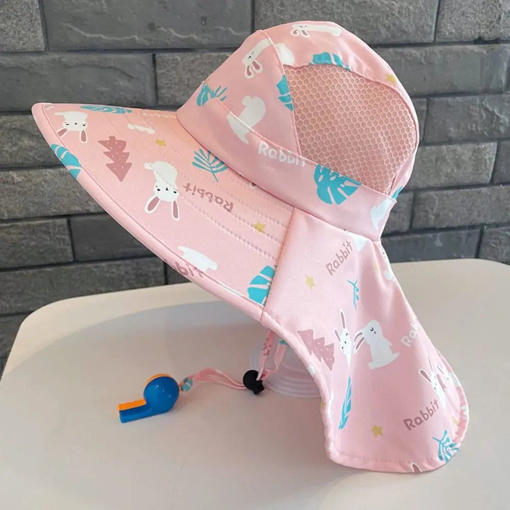 Anti UV Kids Sun Hat with Neck and Ear Protection