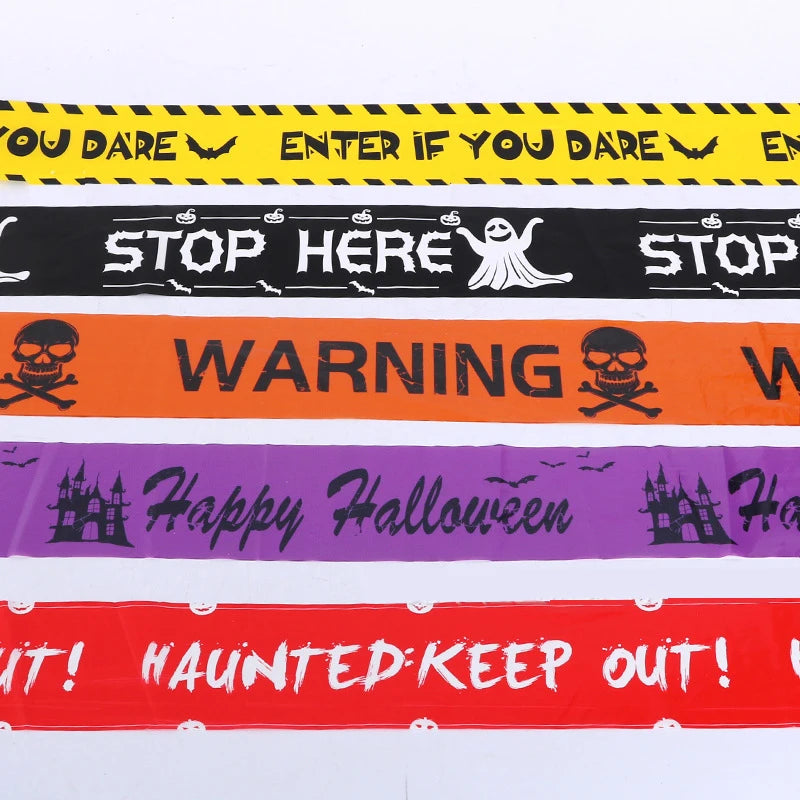 Halloween Fright Tape – Haunted Keep Out Warning Barrier Tape