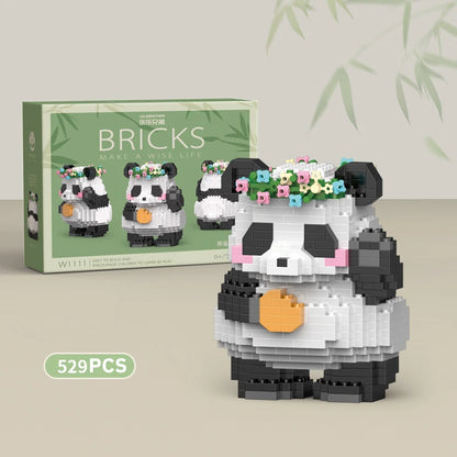 Panda Mini Building Blocks Set – Cute DIY Animal Brick Toy