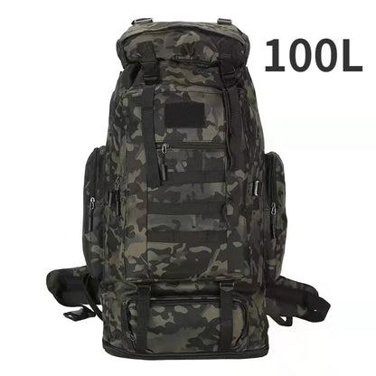 Large Tactical Hiking Backpack – 80L/100L Military Molle Bag for Camping & Travel