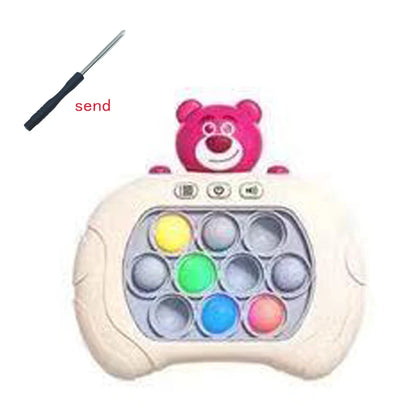 Quick Push Pop It Game Console – Cartoon Character Light & Sound
