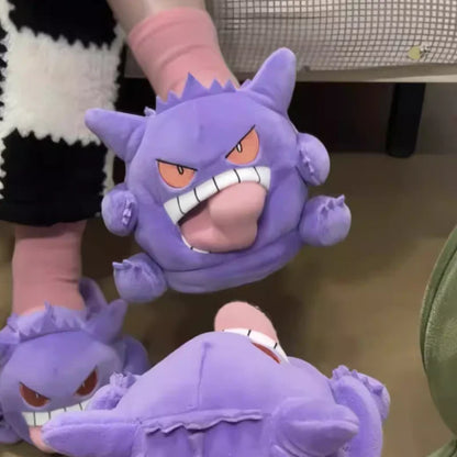 Gengar Tongue Out Cozy Winter Slippers