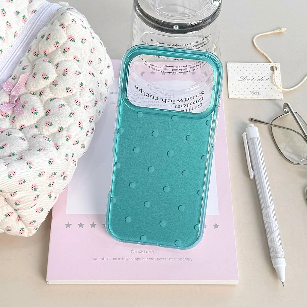 Minimalist Summer Blue Full Screen iPhone Case