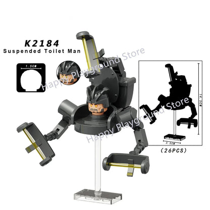 Skibidi Toilet Mini Building Block Figures – TV Man, Cameraman & More