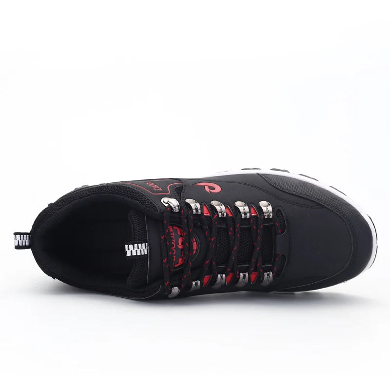 Men's Leather Casual Sneakers – Lightweight Walking Shoes