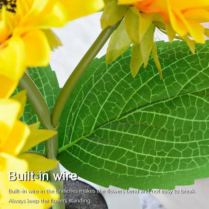 Sunflower LED Night Light – Rechargeable Bedside Decor Lamp