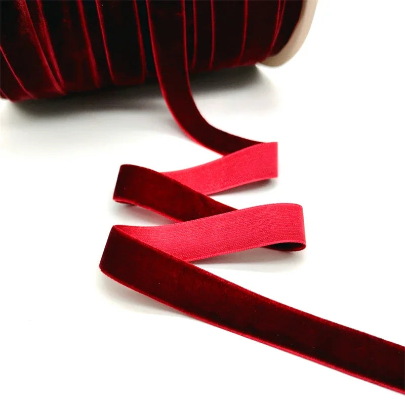 Velvet Ribbon 5 Yards – 6mm to 25mm Wide for Wedding, Gift Wrapping & DIY