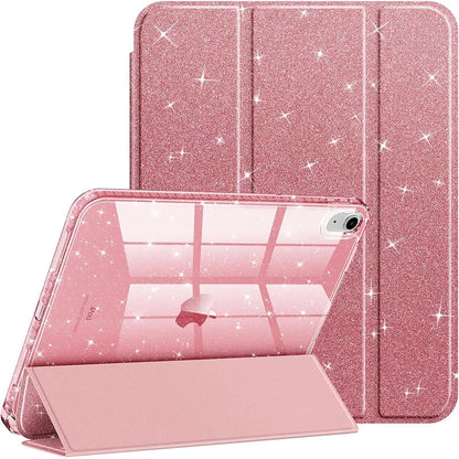 iPad Case with Pencil Holder Smart Glitter Cover – Pro, Air, Mini, All Gen