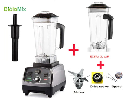 BioloMix 2200W Professional Heavy Duty Blender – Commercial Grade Smoothie & Food Processor