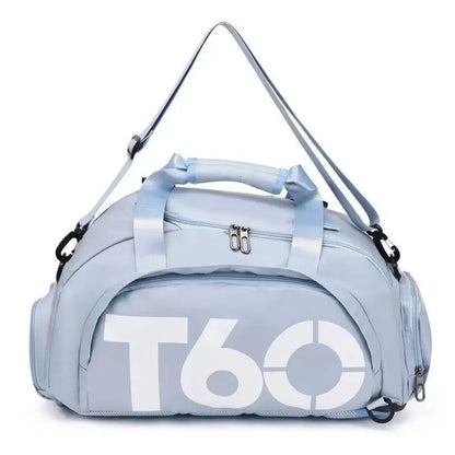 T60 Sports Gym Bag with Dry Wet Separation – Large Capacity