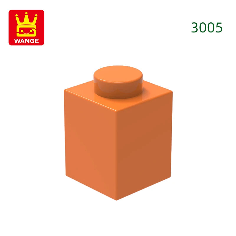 Wange 3005 1x1 Basic Brick MOC Parts – 232pcs Bulk Pack