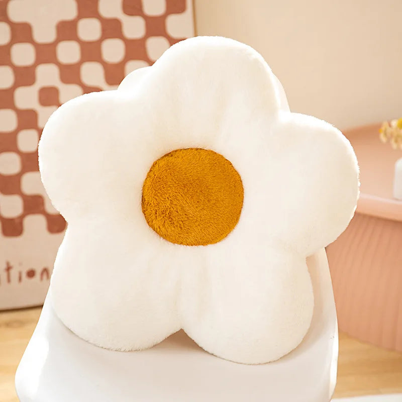 Flower Shape Plush Floor Cushion – Soft Seat Pad