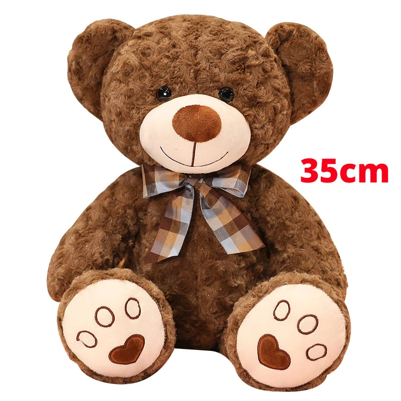 Kawaii Teddy Bear Plush Pillow – 35cm Stuffed Animal Doll
