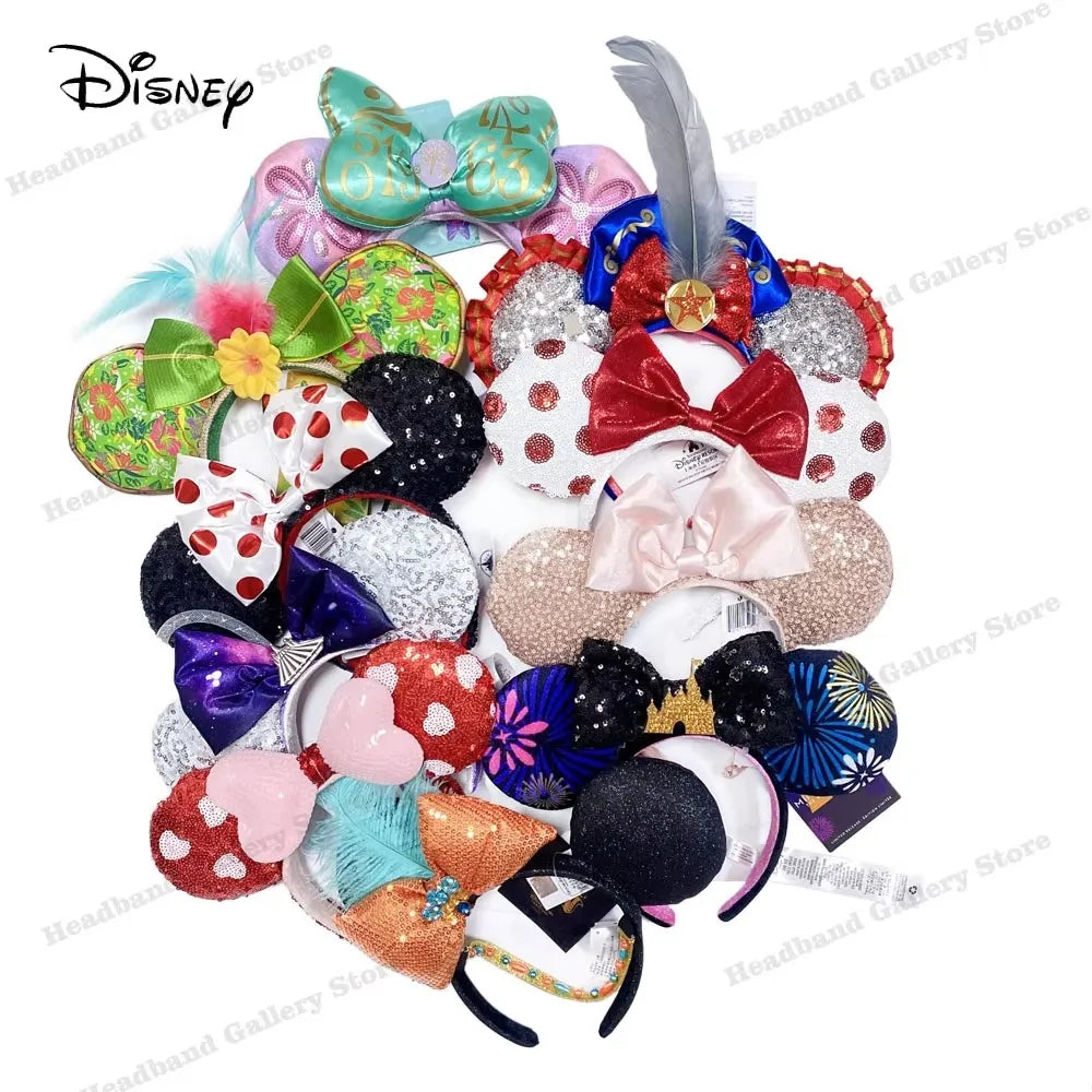 Disney Mickey Minnie Ears Headband – Sequin Bow Costume Cosplay
