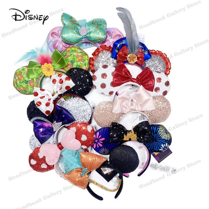 Disney Mickey Minnie Ears Headband – Sequin Bow Costume Cosplay