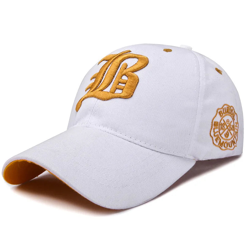 Embroidered Cotton Snapback Baseball Cap – Unisex