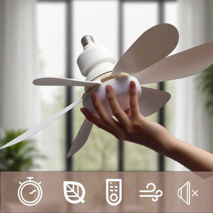 LED 40W Ceiling Fan Light with Remote Control – E27 Dimmable
