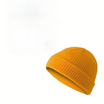 Knit Winter Beanie – Unisex Solid Color Warm Hat