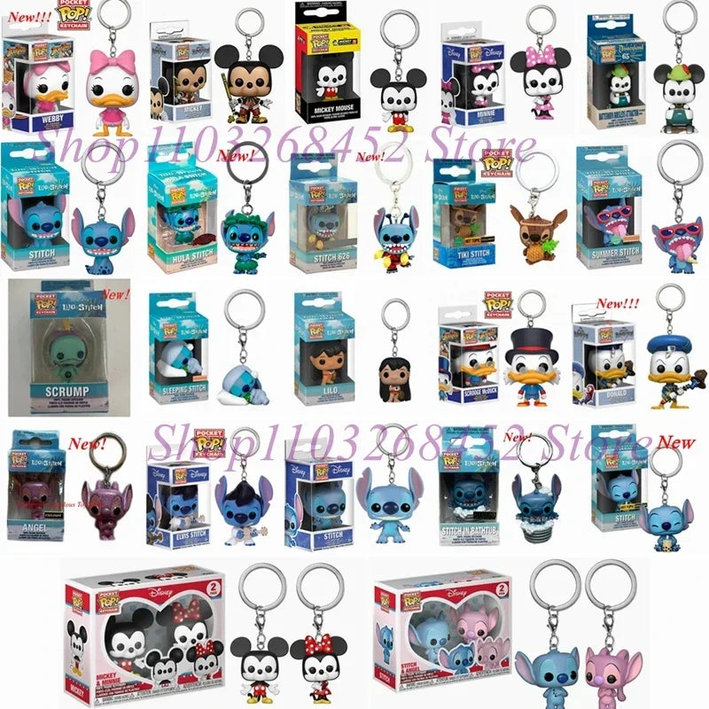 Disney Pocket Pop Keychain – Stitch Mickey Minnie & More