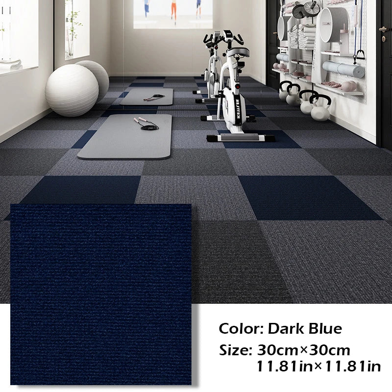 Self-Adhesive Carpet Tiles 12x12in – Anti-Slip DIY Floor Mat for Home & Office