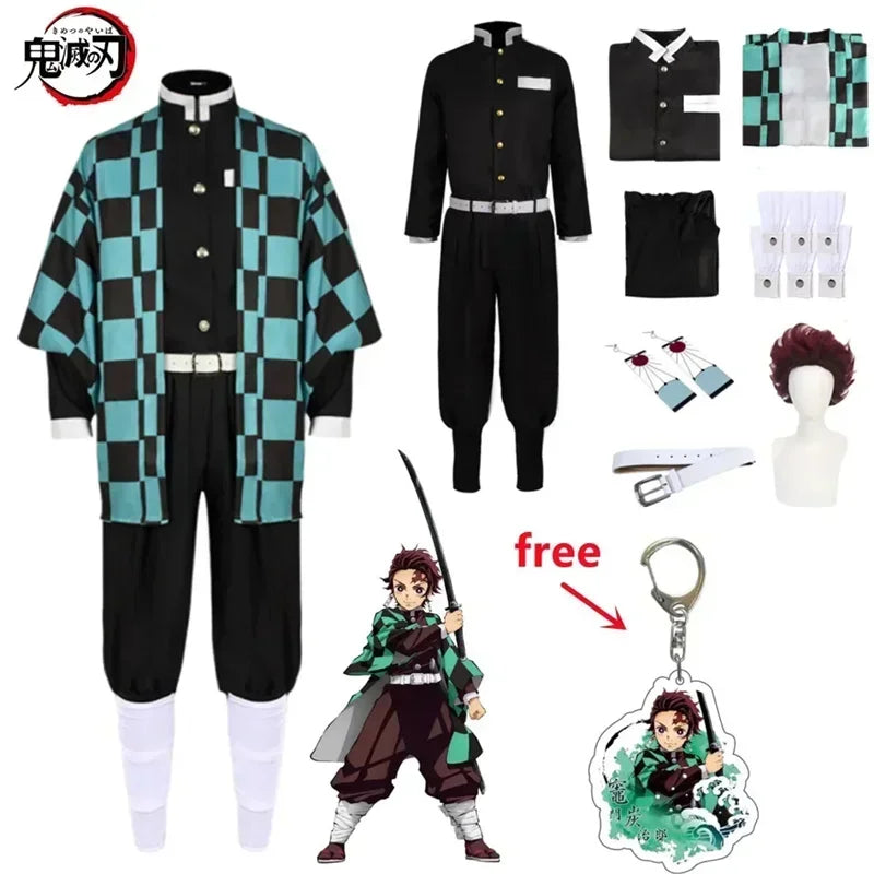 Tanjiro Kamado Cosplay Costume – Demon Slayer Uniform