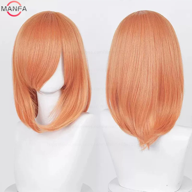 Anime Cosplay Bob Wig with Bangs – 40cm Heat Resistant, 54 Colors