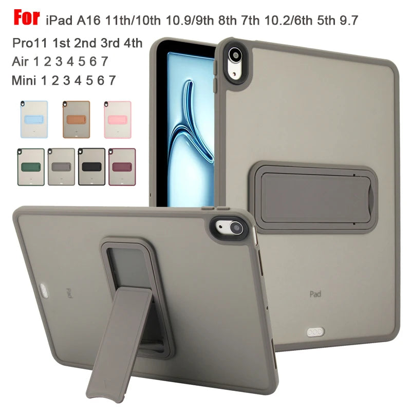 iPad Case PC TPU Stand Cover with Kickstand – Multi-Model