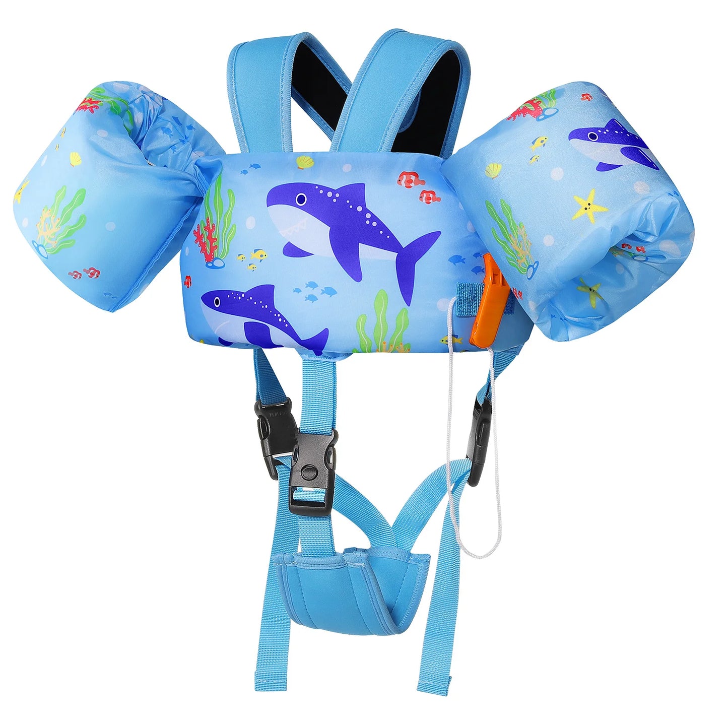 Kids Swim Vest Toddler Floatie Jacket with Arm Bands & Adjustable Straps