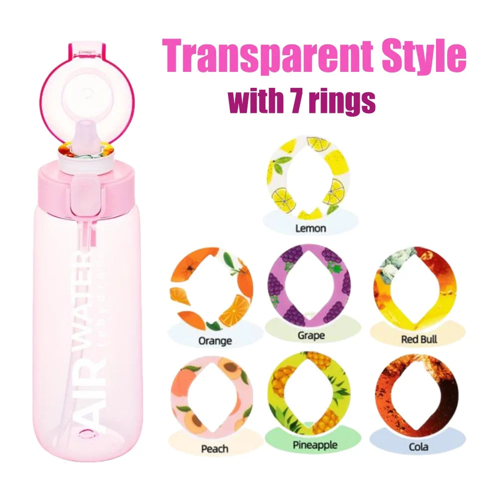 750ML Fruit Flavor Sports Water Bottle with 7 Pods