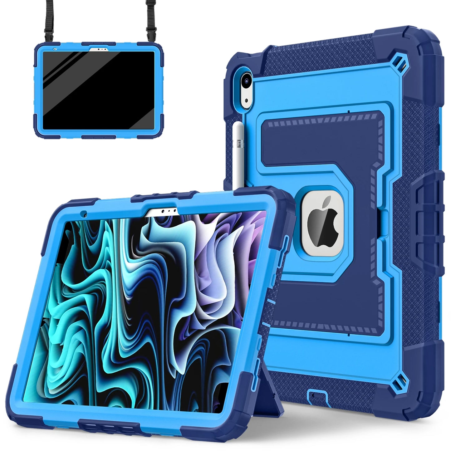 iPad Rugged Stand Case – PC & Silicone, All Models