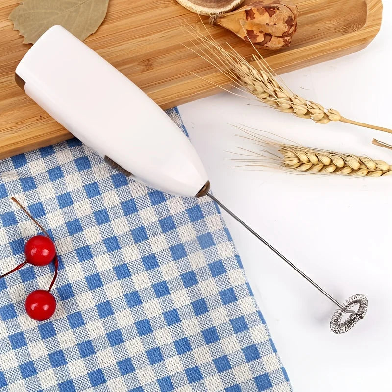 Handheld Electric Milk Frother – Mini Coffee Whisk & Egg Beater