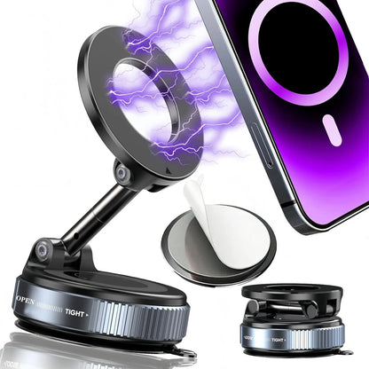 N52 Magnetic Car Phone Holder Foldable Dashboard Mount