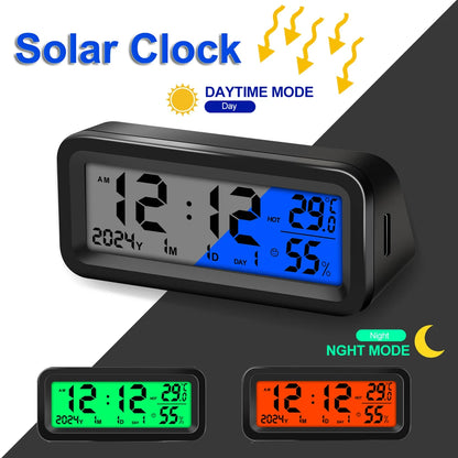 Car Digital Clock with Temperature & Humidity Display