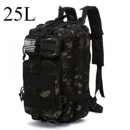 Tactical Backpack – 25L / 50L MOLLE Outdoor Bag for Hiking, Camping & Hunting
