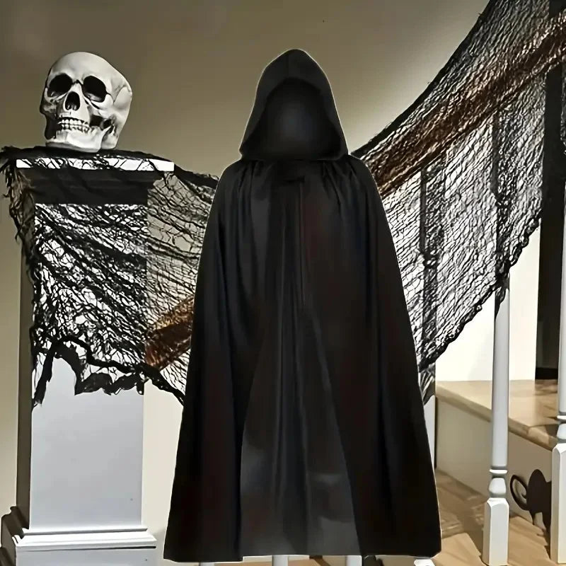 Halloween Hooded Cloak – Unisex Witch Cape Cosplay Costume