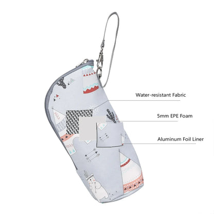 Baby Bottle Warmer Bag – Portable Insulated Stroller Bottle Holder