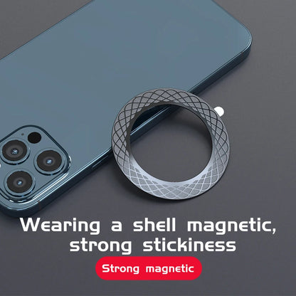 Magnetic Metal Ring Plate for MagSafe & Phone Holders – Iron Sheet Sticker