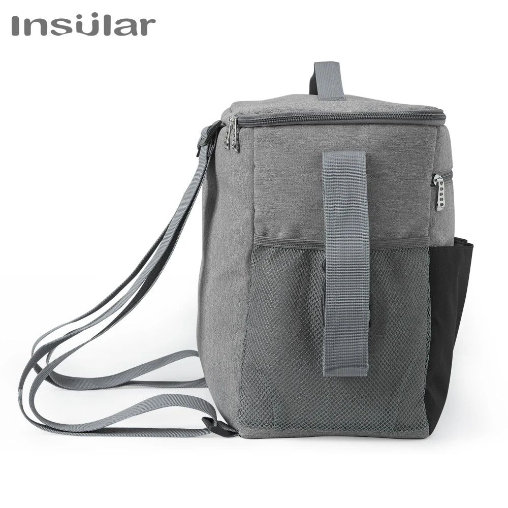 Large Capacity Diaper Bag Backpack – Travel Nappy Bag with Anti-Loss Zipper