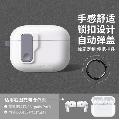 AirPods Pro 3 Case with Phone Stand, Magnetic Lock & Carabiner