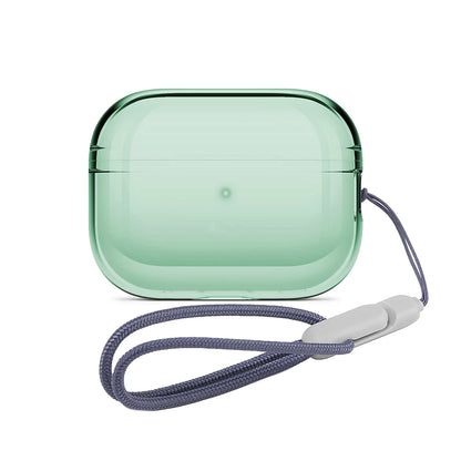 Clear AirPods Pro 2 Case with Wrist Strap – Soft TPU Cover