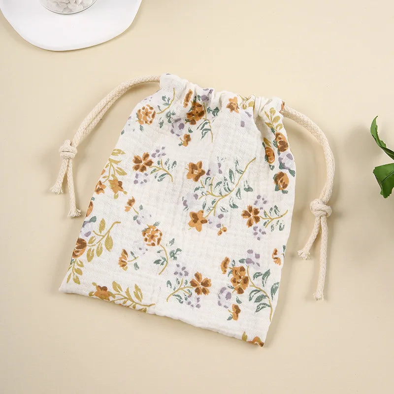 Cute Cartoon Print Drawstring Diaper Bag – Baby Storage Pouch