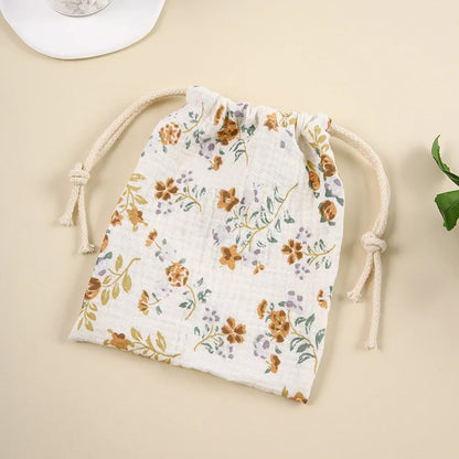 Cute Cartoon Print Drawstring Diaper Bag – Baby Storage Pouch
