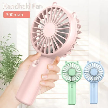Handheld Mini Fan – USB Rechargeable Portable Cooling Fan