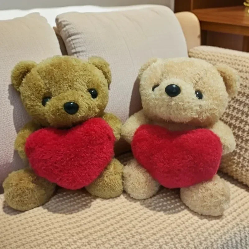 Heart Teddy Bear Plush Stuffed Animal – Valentine Gift Set