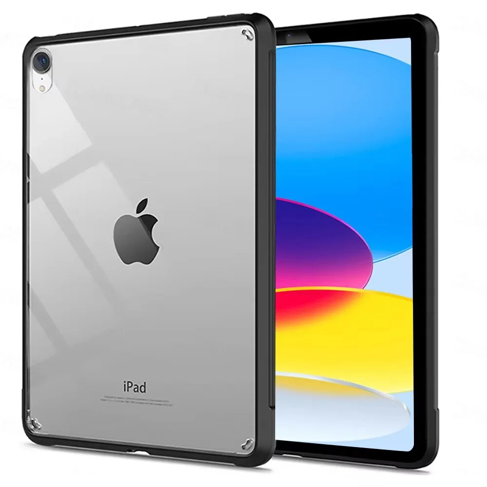 Clear Silicone iPad Case with Protective Bumper – Multi-Model Compatible