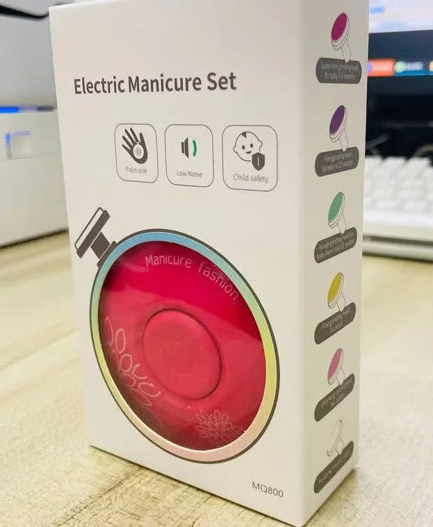 Electric Baby Nail Trimmer – Safe Manicure Set for Newborns & Kids